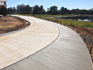 driveway concrete slab extension