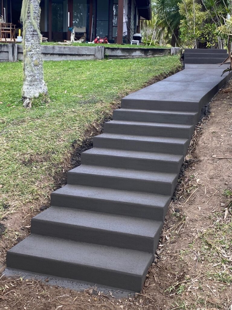 formed concrete steps sunshine coast